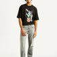 Men's 505 Light Grey Straight Fit Mid Rise Jeans - Front View