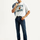 Men's 505 Dark Indigo Straight Fit Mid Rise Jeans - Styleshot View