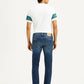 Men's 505 Dark Indigo Straight Fit Mid Rise Jeans - Back View