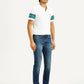Men's 505 Dark Indigo Straight Fit Mid Rise Jeans - Side View
