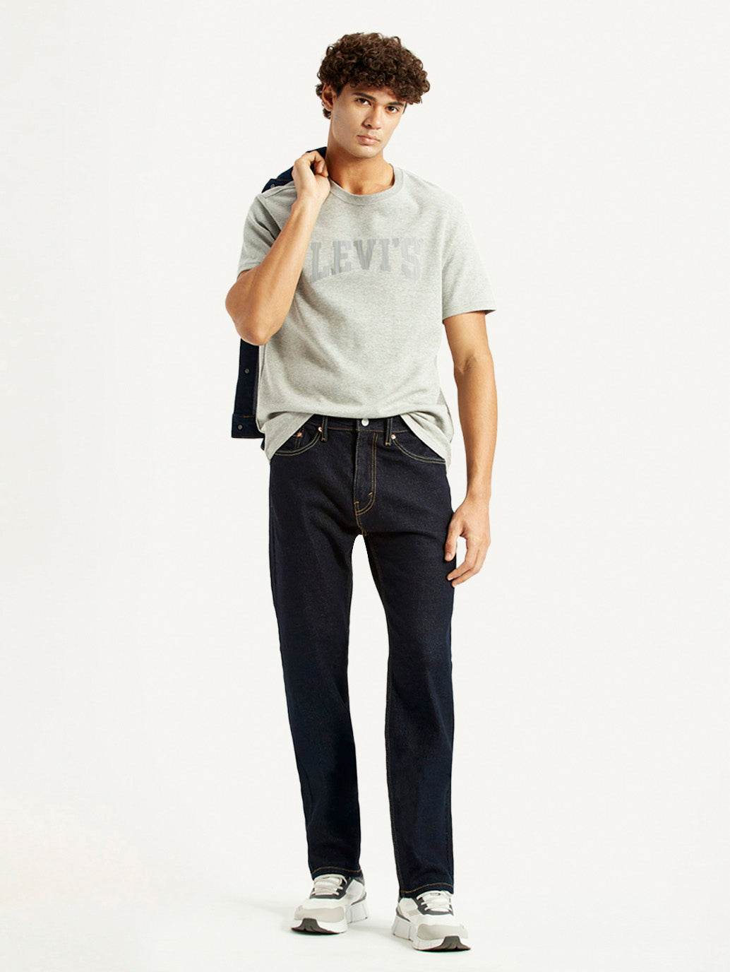 Men's 505 Indigo Straight Fit Mid Rise Jeans
