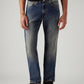 Men's Tinted 505 Med Indigo Straight Fit Mid Rise Jeans - Front View