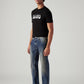 Men's Tinted 505 Med Indigo Straight Fit Mid Rise Jeans - Side View