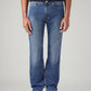 Men's 505 Med Indigo Straight Fit Mid Rise Jeans - Front View