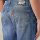 Men's 505 Med Indigo Straight Fit Mid Rise Jeans - 20 View