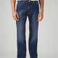 Men's 505 Dark Indigo Straight Fit Mid Rise Tinted Jeans - Front View