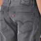 Men's 505 Grey Straight Fit Mid Rise Jeans - 20 View