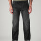 Men's 505 Black Straight Fit Mid Rise Jeans - Front View
