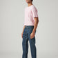 Men's 505 Med Indigo Straight Fit Mid Rise Tinted Jeans - Side View