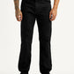 Men's 505 Black Straight Fit Mid Rise Jeans - Front View