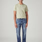 Men's 505 Blue Straight Fit Mid Rise Jeans - Front View