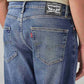 Men's 505 Blue Straight Fit Mid Rise Jeans - 20 View