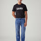 Men's 505 Blue Straight Fit Mid Rise Jeans - Front View