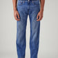 Men's 505 Blue Straight Fit Mid Rise Jeans - Front View