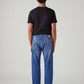 Men's 505 Blue Straight Fit Mid Rise Jeans - Back View