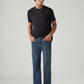Men's 505 Blue Straight Fit Mid Rise Jeans - Styleshot View