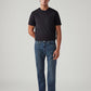 Men's 505 Blue Straight Fit Mid Rise Jeans - Front View