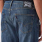 Men's 505 Blue Straight Fit Mid Rise Jeans - 20 View