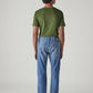 Men's 505 Blue Straight Fit Mid Rise Jeans - Back View