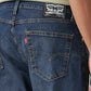 Men's 505 Dark Indigo Straight Fit Mid Rise Tinted Jeans - Detail View