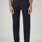 Men's 505 Dark Blue Straight Fit Mid Rise Jeans - Front View