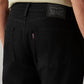 Men's 505 Black Straight Fit Mid Rise Jeans - 20 View