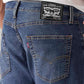 Men's 505 Med Indigo Straight Fit Mid Rise Jeans - Detail View