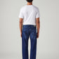 Men's 505 Blue Straight Fit Mid Rise Jeans - Back View