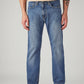 Men's 505 Med Indigo Straight Fit Mid Rise Jeans - Front View