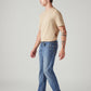 Men's 505 Med Indigo Straight Fit Mid Rise Jeans - Side View