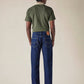 Mens 505 Mid Rise Straight Fit Cotton Stretch Blend Jeans - Back View