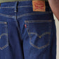 Mens 505 Mid Rise Straight Fit Cotton Stretch Blend Jeans - Detail View