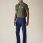 Mens 505 Mid Rise Straight Fit Cotton Stretch Blend Jeans - Side View