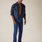 Mens 505 Mid Rise Straight Fit Cotton Stretch Blend Jeans - Styleshot View