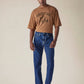 Mens 505 Mid Rise Straight Fit Cotton Stretch Blend Jeans - Front View