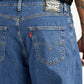 Men's 578 Blue Baggy Fit Mid Rise Jeans - Detail View