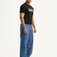 Men's 578 Blue Baggy Fit Mid Rise Jeans - Side View