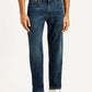Men's 555 Dark Indigo Loose Fit Mid Rise Jeans - Front View
