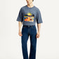 Men's 555 Dark Indigo Loose Fit Mid Rise Jeans - Front View