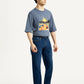 Men's 555 Dark Indigo Loose Fit Mid Rise Jeans - Side View