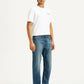 Men's 555 Med Indigo Loose Fit Mid Rise Jeans - Side View