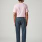 Men's 555 Blue Relaxed Straight Fit Mid Rise Tinted Jeans - Back View