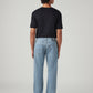 Men's 555 Light Blue Relaxed Straight Fit Mid Rise Tinted Jeans - Back View