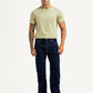Men's 555 Dark Indigo Relaxed Straight Fit Mid Rise Jeans - Front View
