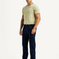 Men's 555 Dark Indigo Relaxed Straight Fit Mid Rise Jeans - Side View