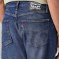 Men's 555 Blue Relaxed Straight Fit Mid Rise Jeans - 20 View