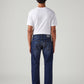 Men's 555 Dark Blue Relaxed Straight Fit Mid Rise Tinted Jeans - Back View
