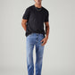 Men's 555 Light Blue Relaxed Straight Fit Mid Rise Jeans - Styleshot View