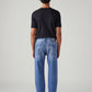 Men's 555 Light Blue Relaxed Straight Fit Mid Rise Jeans - Back View