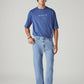 Men's 555 Light Blue Relaxed Straight Fit Mid Rise Jeans - Styleshot View